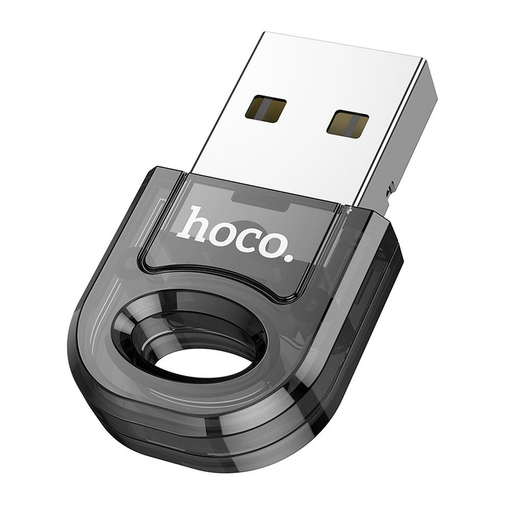 Hoco UA28 átlátszó fekete USB-A–Bluetooth átalakító