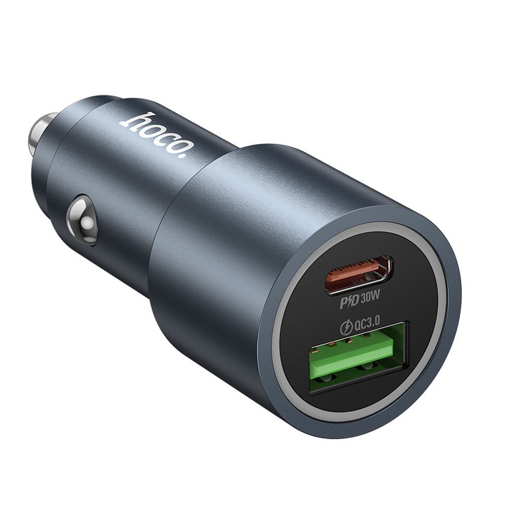 Car charger Hoco USB A + USB C PD QC3.0 48W Z60 black