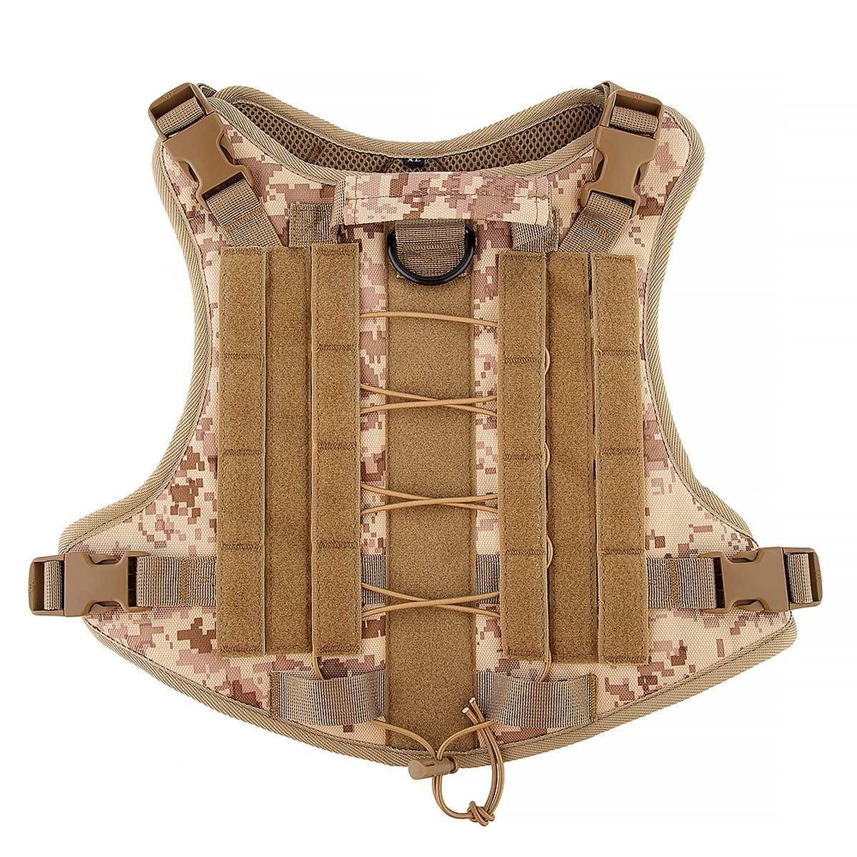 Szelki dla psa TACTICAL rozmiar S brązowe