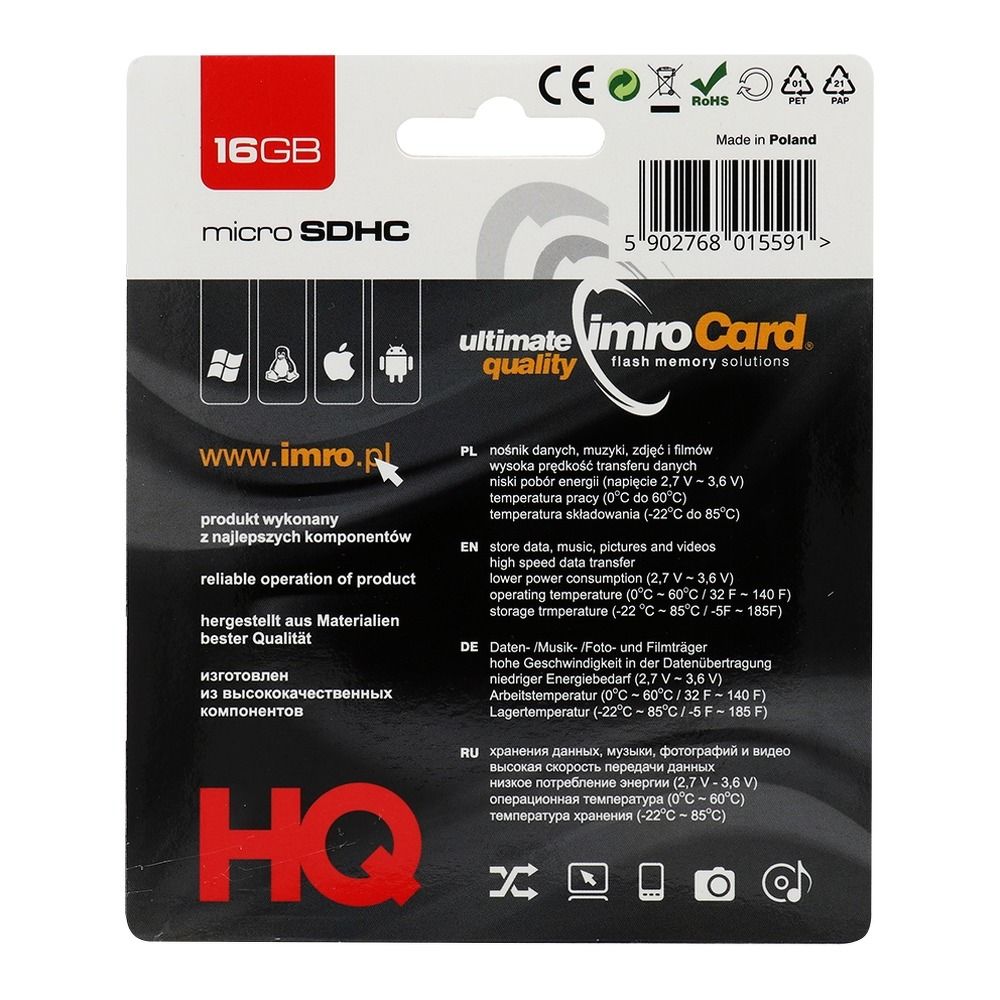 IMRO karta pamięci microSD 16GB