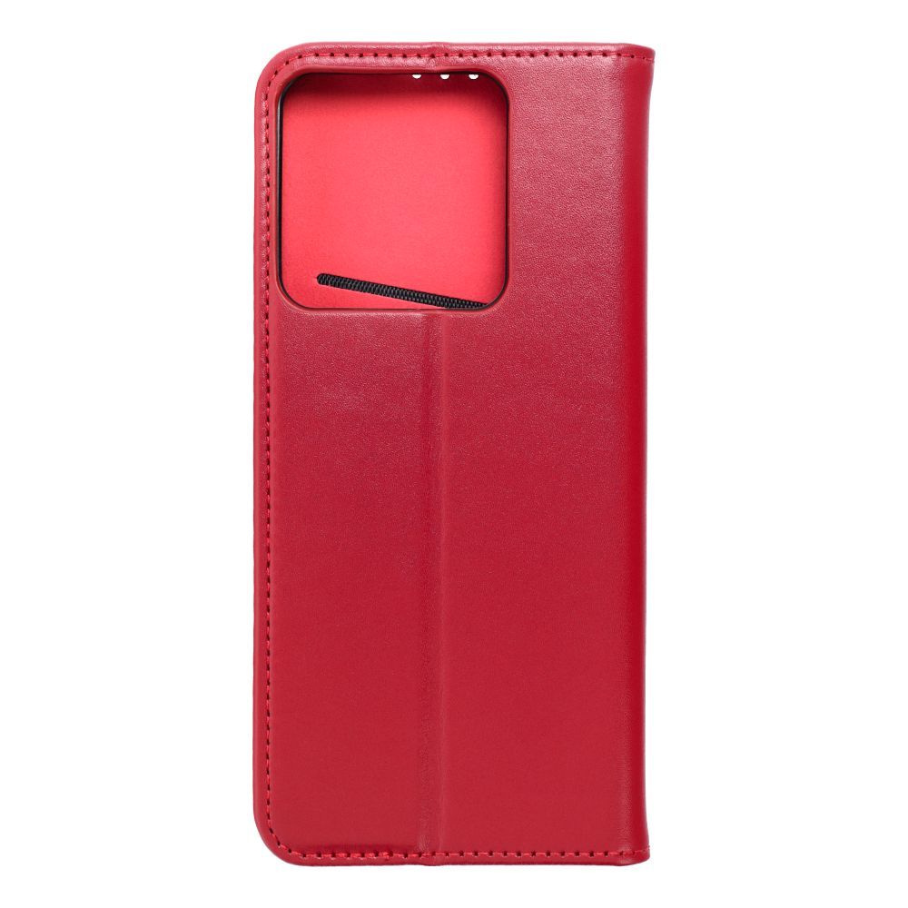 Kabura SMART PRO Book skórzana do XIAOMI Redmi Note 13 5G bordowy