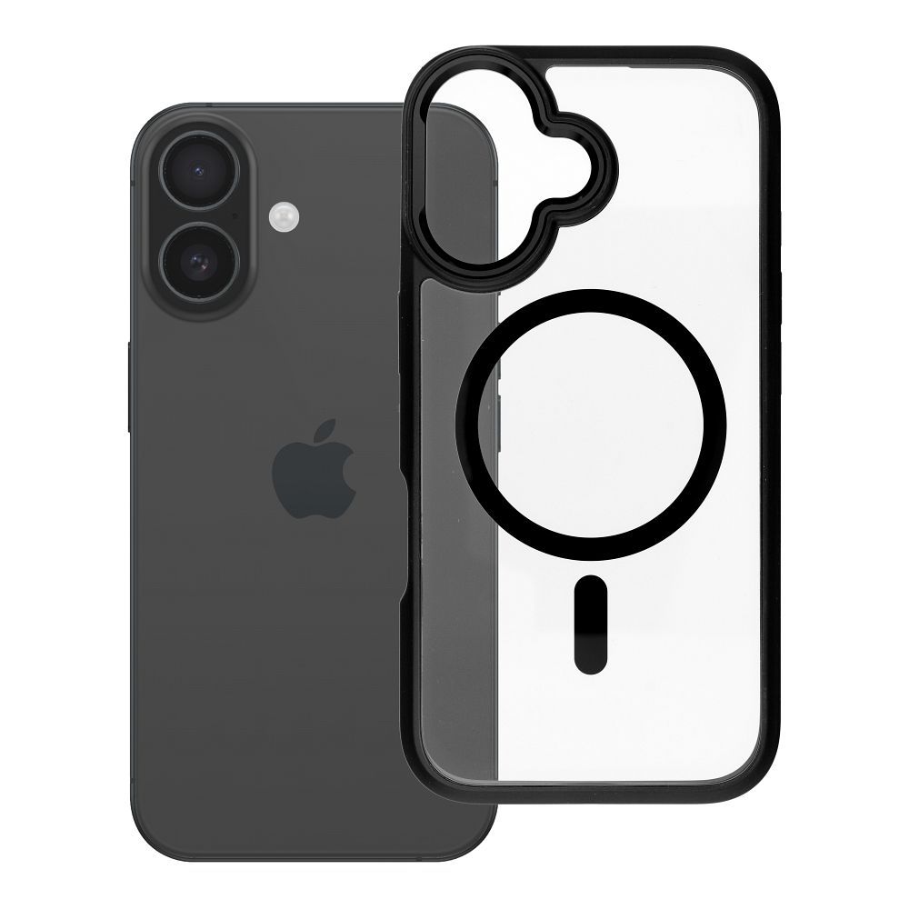 ROAR case MAG BUMPER compatible with MagSafe for IPHONE 16 black