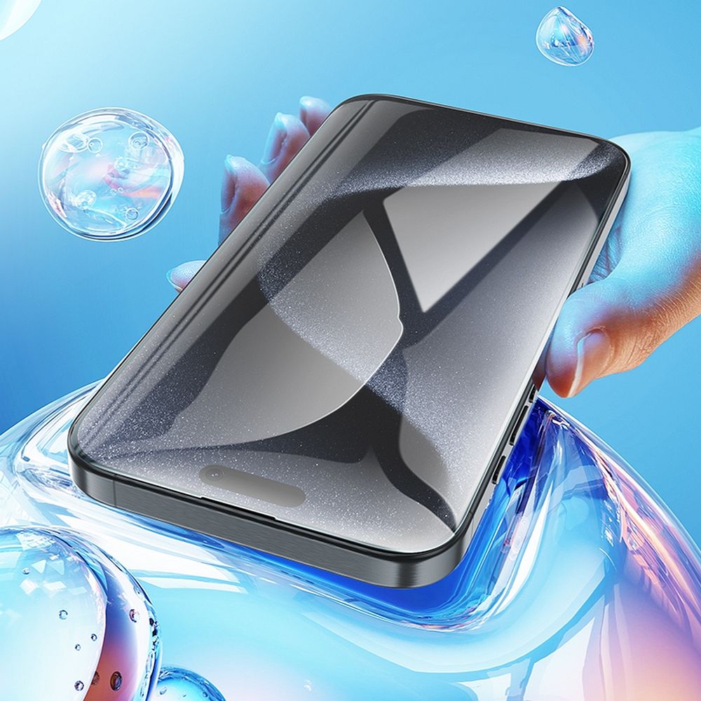 HOCO tempered glass HD 5D Guardian shield (SET 10in1) for IPHONE 16 Pro Max black (G14)