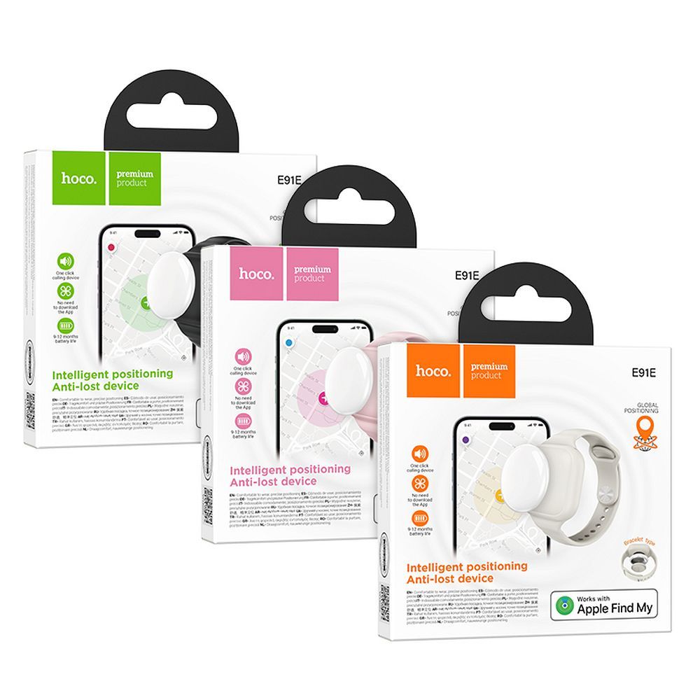 Locator compatible with Apple Find My Hoco E91E bracelet type powder