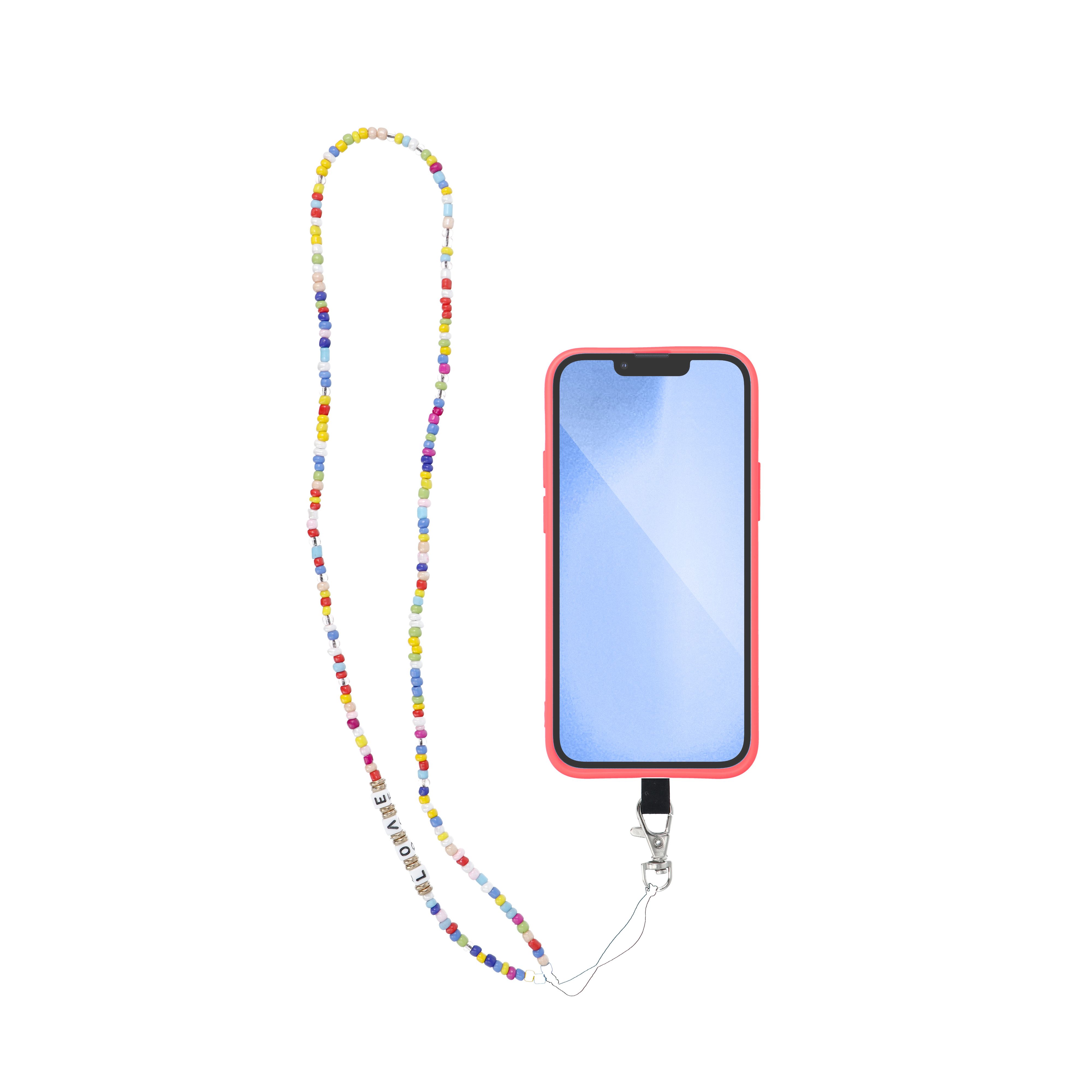 PIXIE pendant for the phone / cord length 68cm (34cm in the loop) / on neck - beads