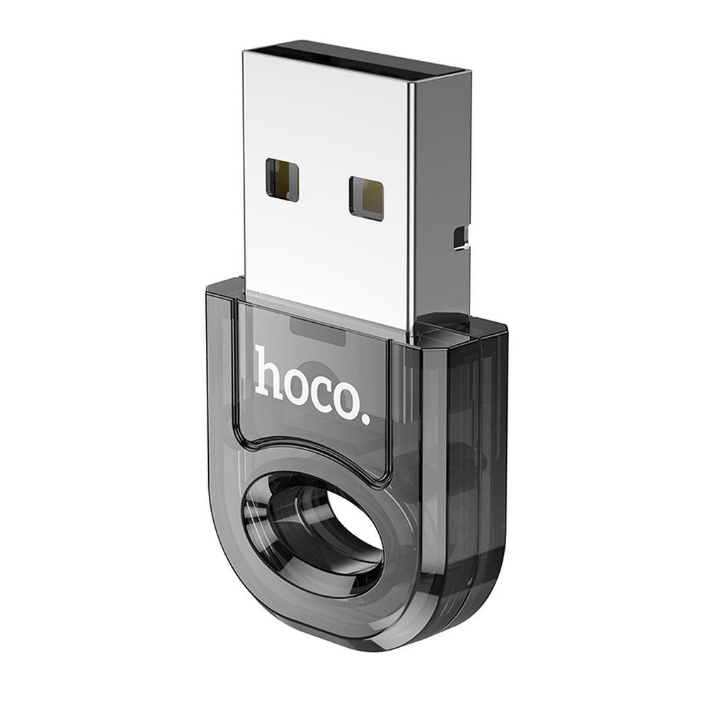 Hoco UA28 átlátszó fekete USB-A–Bluetooth átalakító