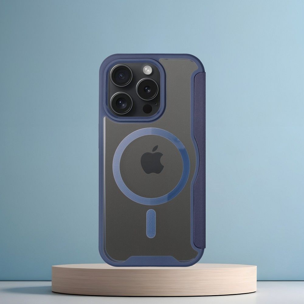Kabura SMART MAG kompatybilna z MagSafe do IPHONE 15 Pro niebieska