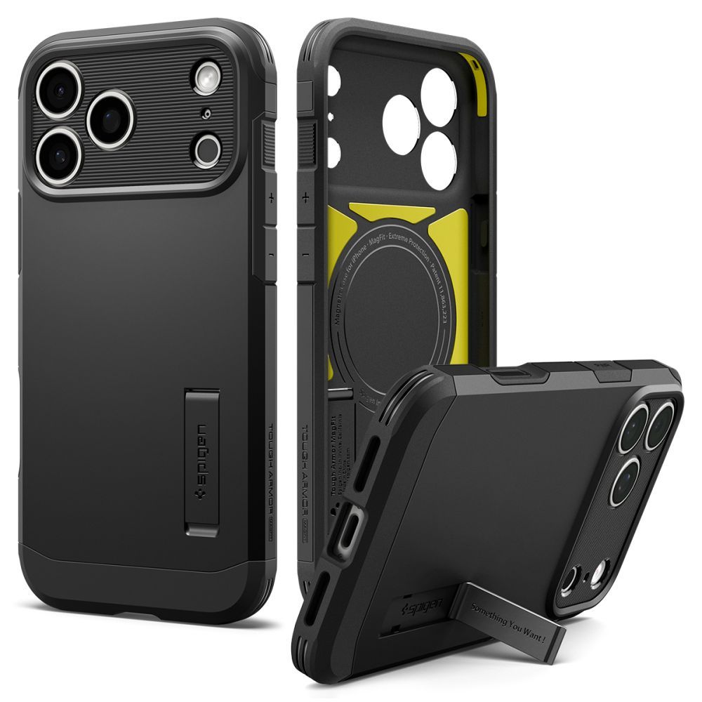SPIGEN case TOUGH ARMOR T compatible with MagSafe for IPHONE 18 Pro / 17 Pro black