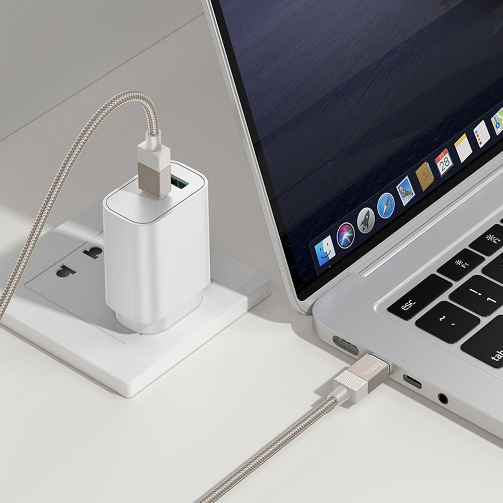 Cable USB C to USB C Hoco 3A 60W 1 m X110 black