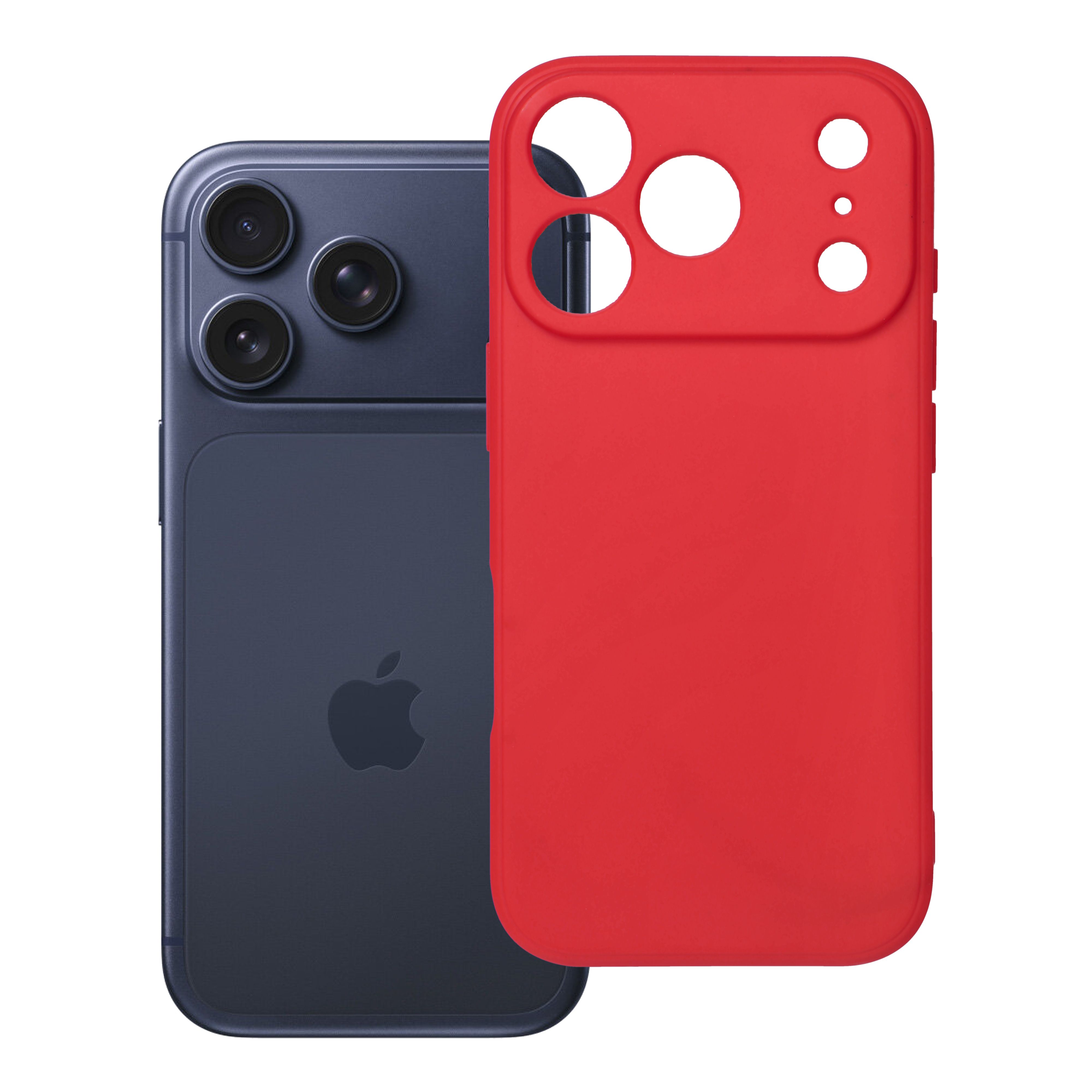Case for iPhone 18 Pro / 17 Pro Soft red