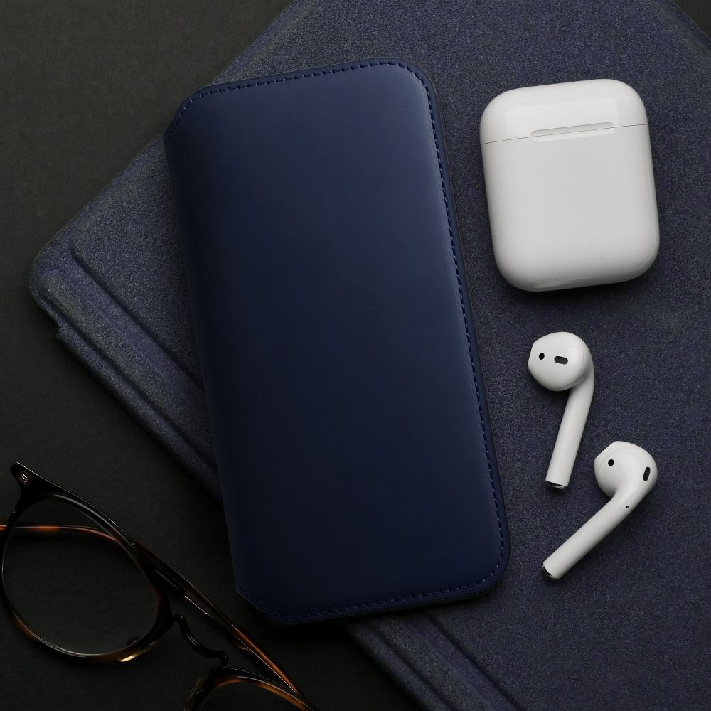DUAL POCKET Book case for SAMSUNG S24 Plus navy