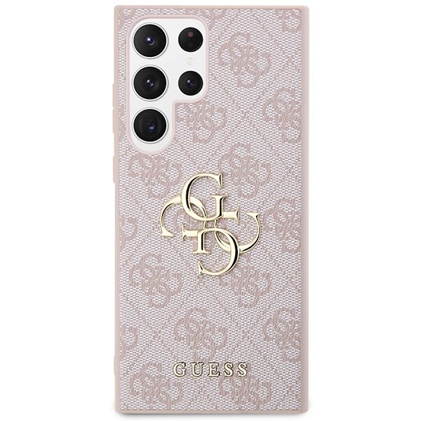 GUESS case for SAMSUNG S24 Ultra GUHCS24L4GMGPI (Leather 4G Metal Logo) pink