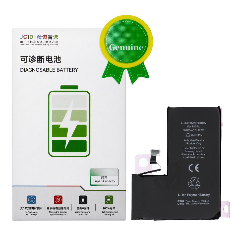 JCID Diagnosable Genuine Battery for iPhone 13 PRO (high capacity)