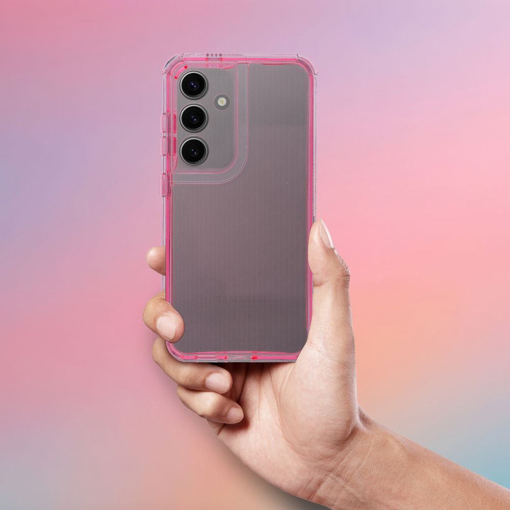 Futerał MATRIX CLEAR do SAMSUNG S25 Plus pudrowy róż