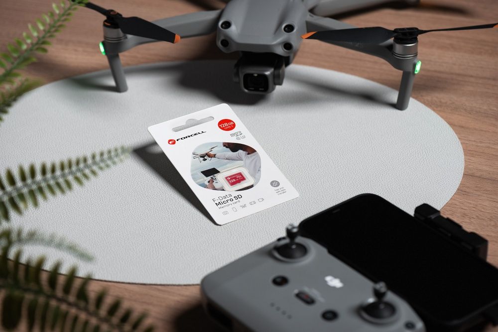 Karta microSD 128GB U3 class 10 Forcell F-Data czerwona