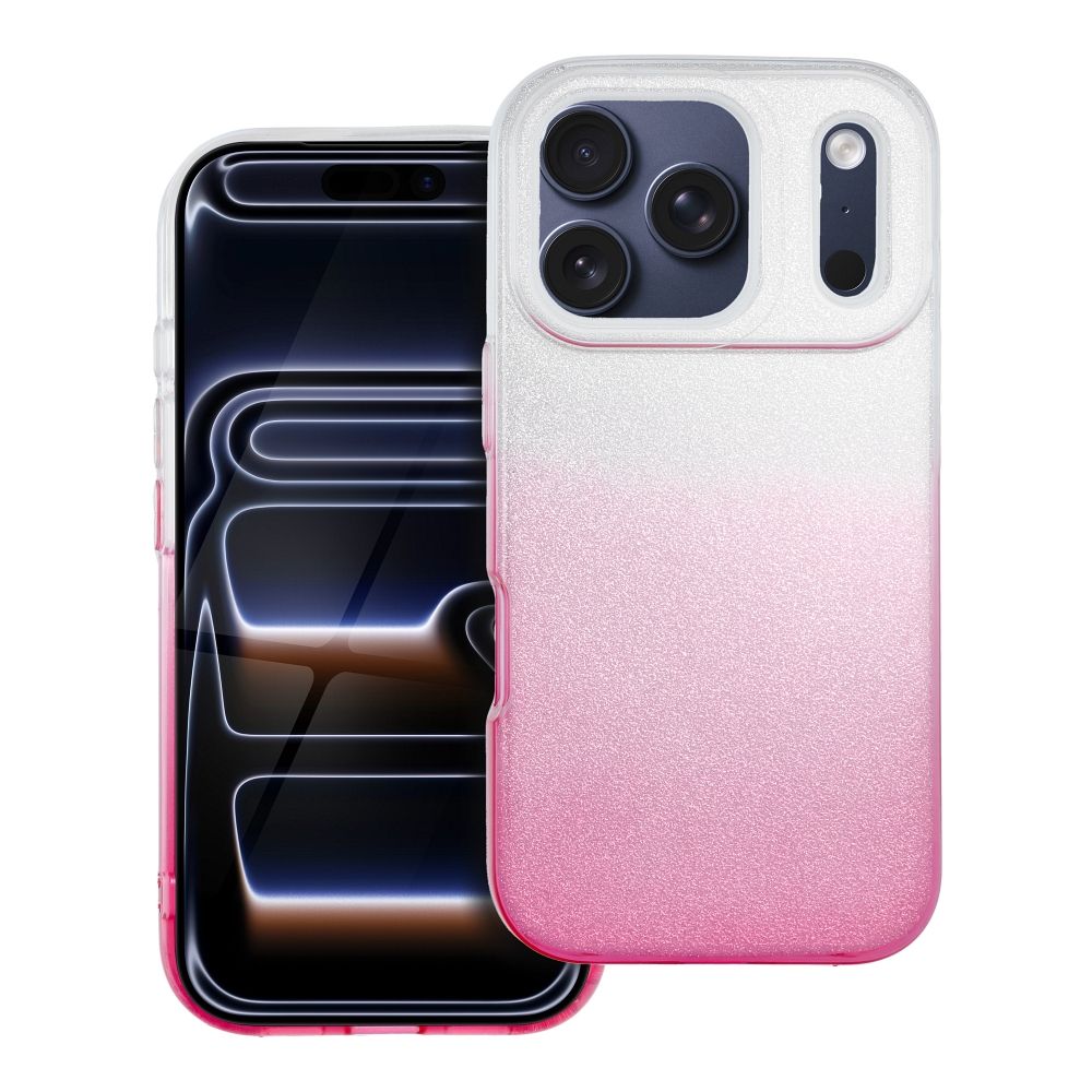 Case for iPhone 18 Pro / 17 Pro Shining transparentny pink