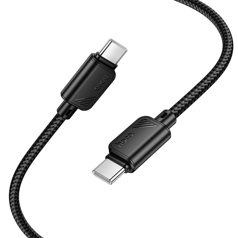 Cable USB C to USB C Hoco 3A 60W 1 m X113 black