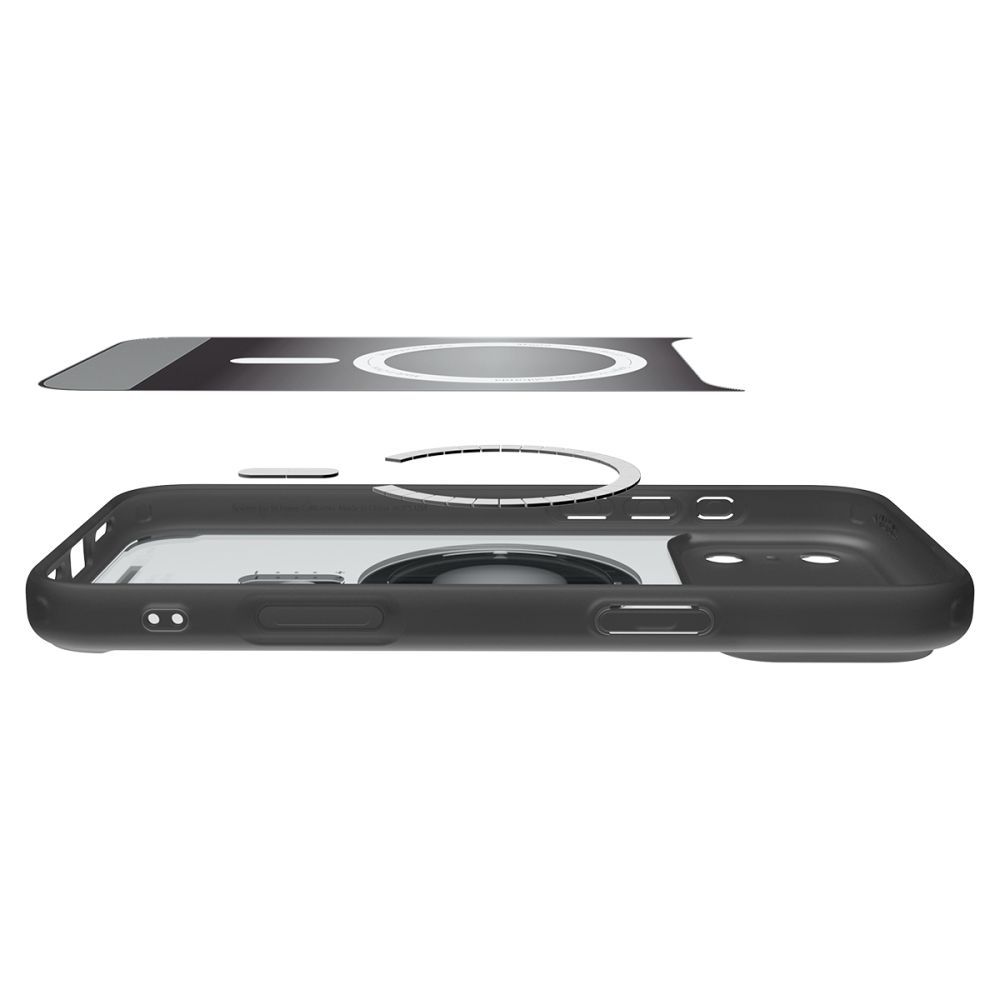 SPIGEN case ULTRA HYBRID compatible with MagSafe for IPHONE 17 Pro/18 Pro classic black