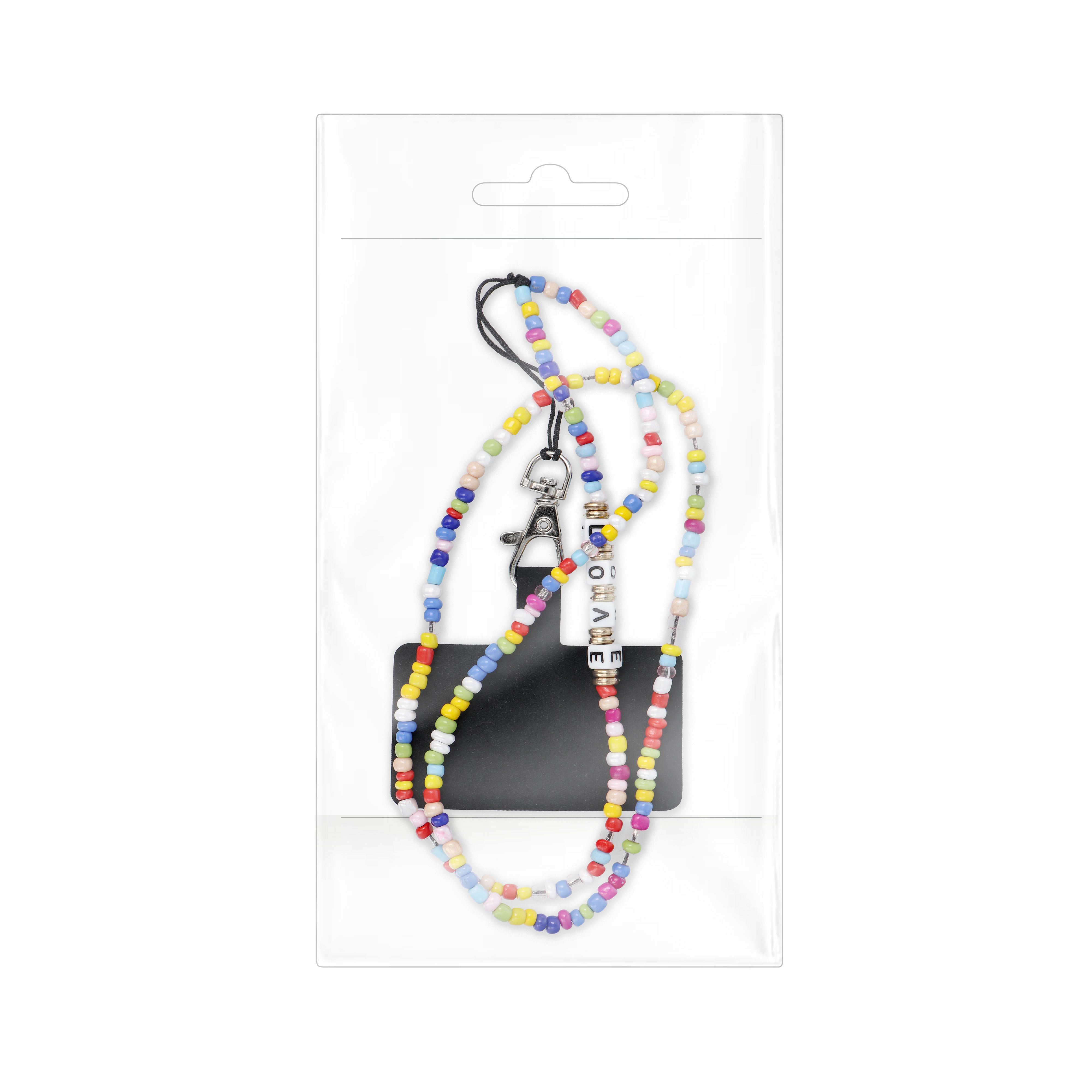 PIXIE pendant for the phone / cord length 68cm (34cm in the loop) / on neck - beads