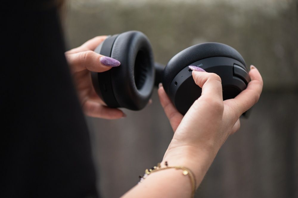 Słuchawki bezprzewodowe nauszne Forcell F-Audio ANC Sonic Aura czarne