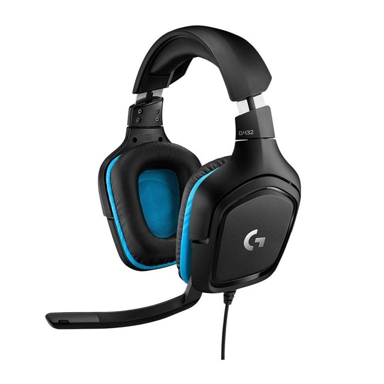 Wired headphones Jack 3,5 mm with microphone Logitech G432 black