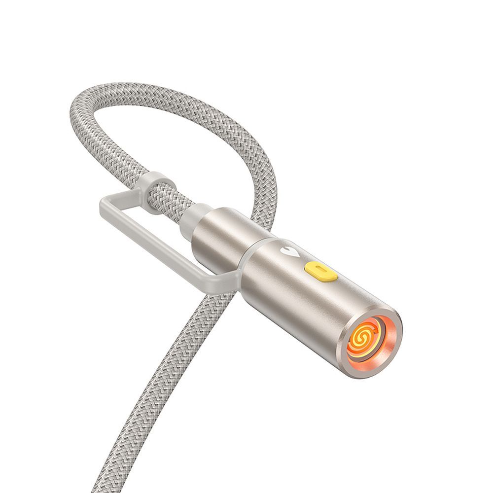 Cable All-in-one USB A / USB C to USB C / Cigarette lighter Hoco 3A 60W 1,2 m U138 grey