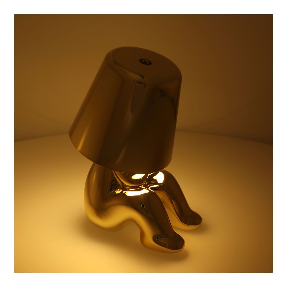 Lampka nocna GOLD MAN Art Deco siedzący (wzór 4) MLTL
