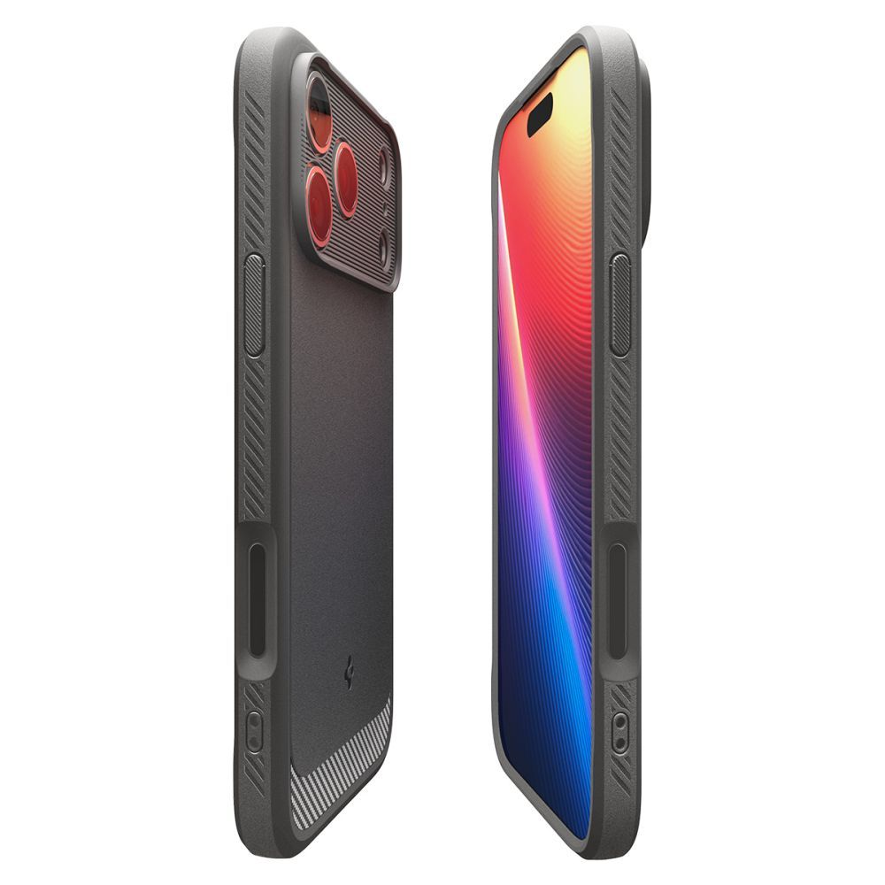 SPIGEN case RUGGED ARMOR MAG compatible with MagSafe for IPHONE 17 Pro Max gray
