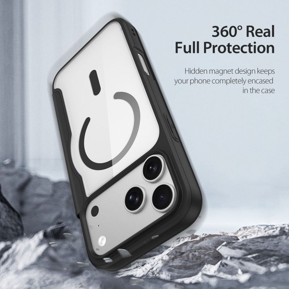 DUX DUCIS case SKIN X PRO compatible with MagSafe for iPhone 18 Pro Max / 17 Pro Max (Open Ring Version) black