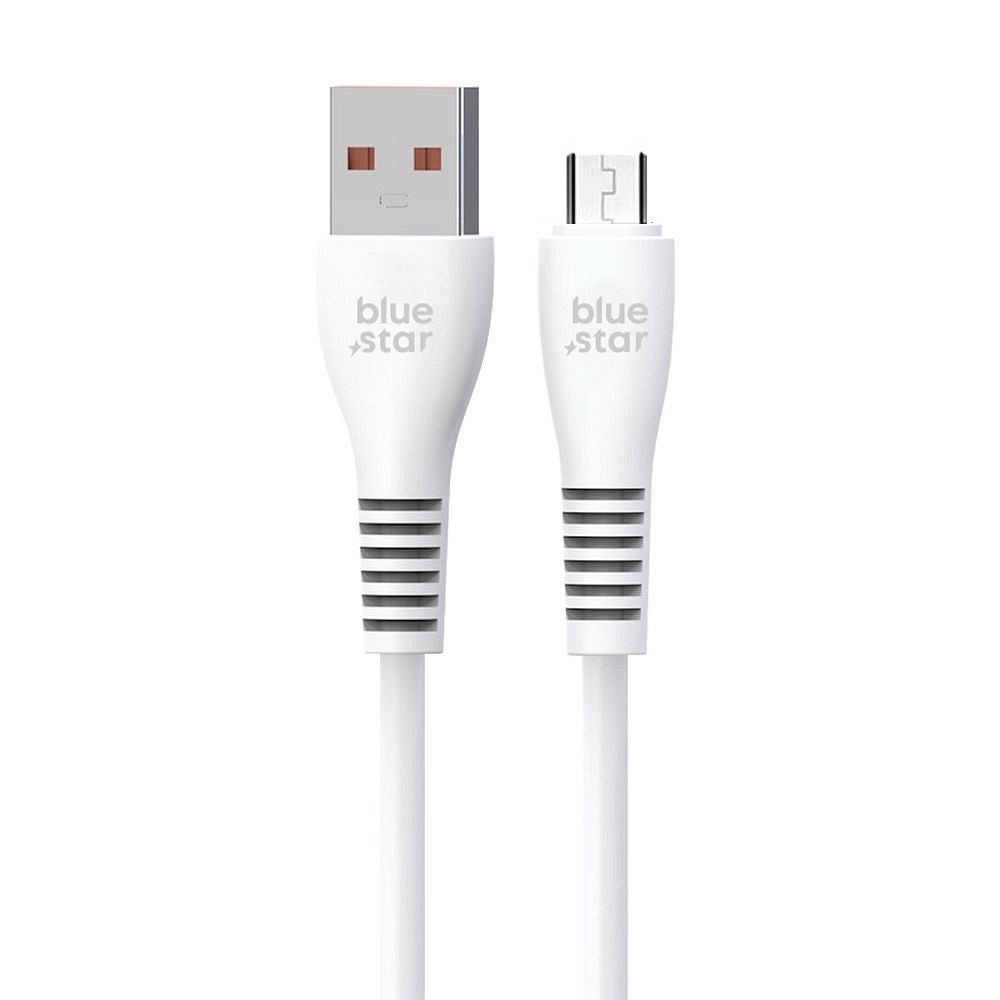 Kabel USB A do Micro USB Blue Star 2A 1 m DC99M biały