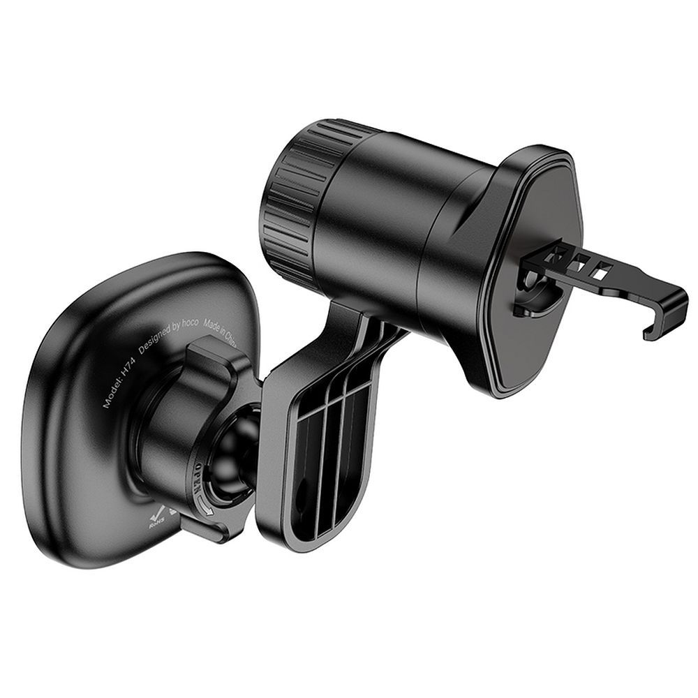 Magnetic car phone holder compatible with Magsafe Hoco air vent H74 black and gray