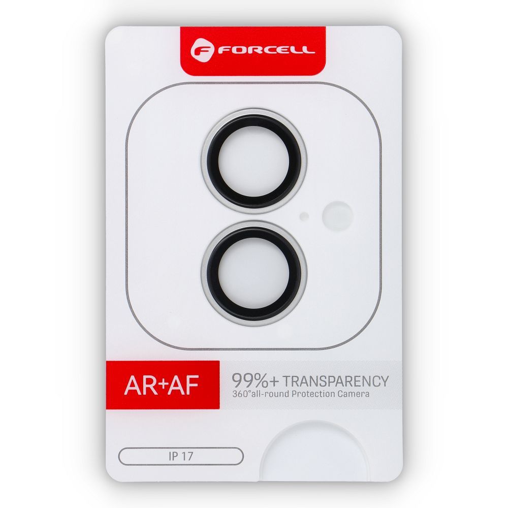 Szkło hartowane Forcell Premium do aparatu - do iPhone 17 Srebrny