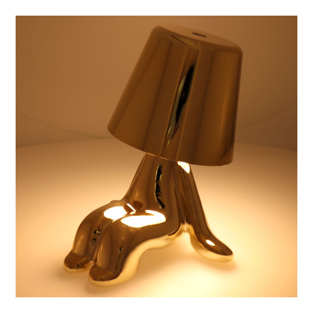 Lampka nocna GOLD MAN Art Deco siedzący (wzór 6) MLTL