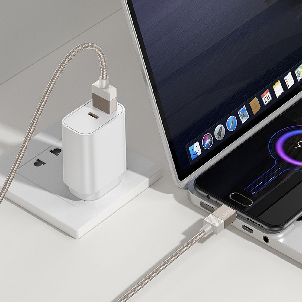 Kabel USB A do Micro USB Hoco 2,4A 1 m X110 złoty