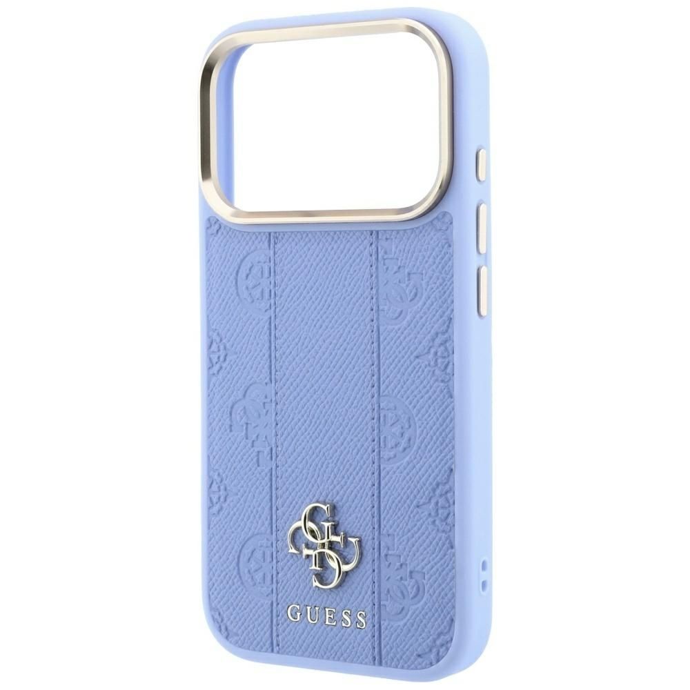 Case for IPHONE 18 Pro/17 Pro compatible with MagSafe (Stripe Peony 4G Logo) light blue