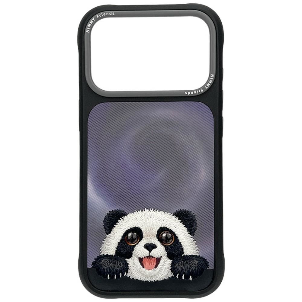 NIMMY case BIG EYED LYING GIANT PANDA compatible with MagSafe for IPHONE 18 Pro/17 Pro black