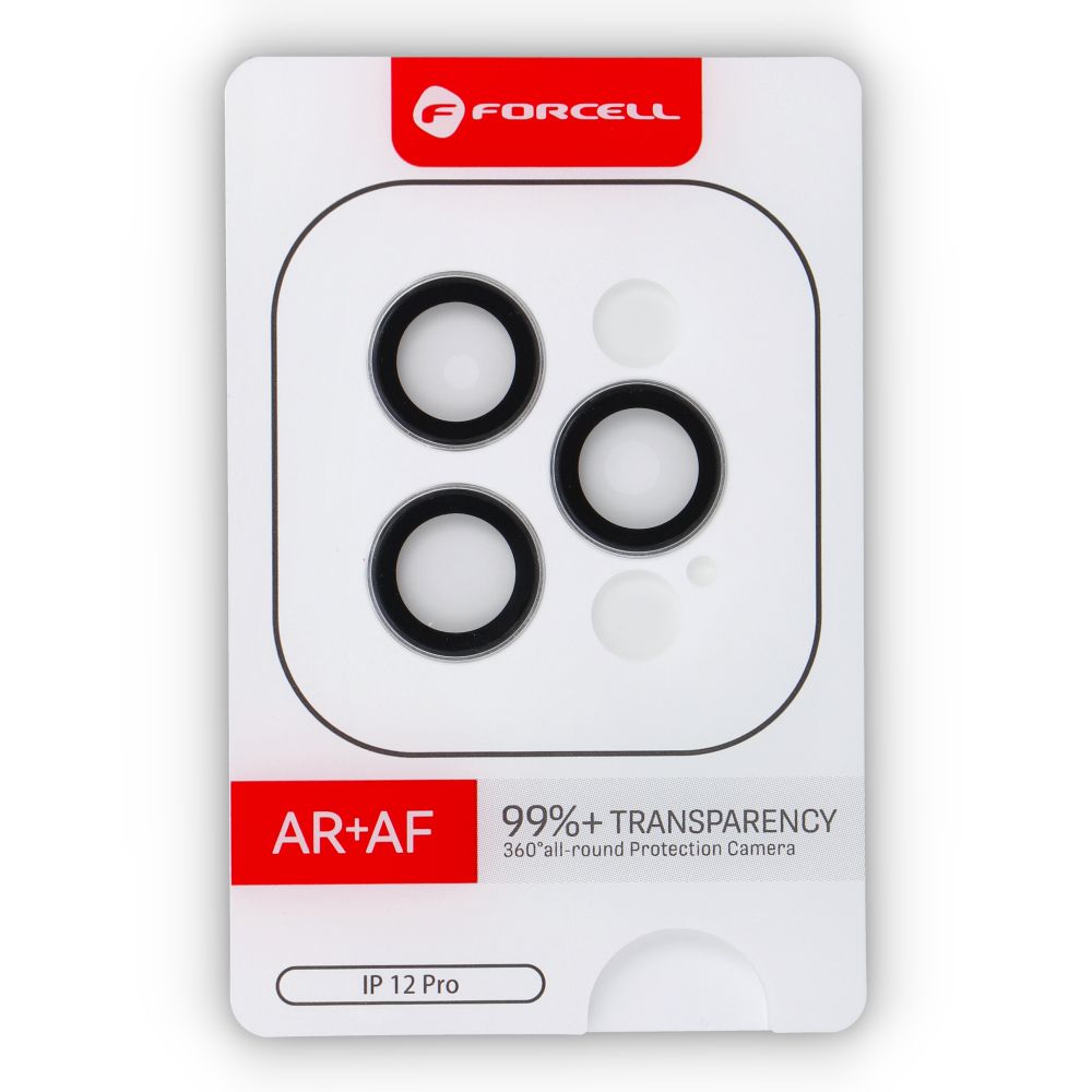 Szkło hartowane Forcell Premium do aparatu - do iPhone 12 Pro Srebrny