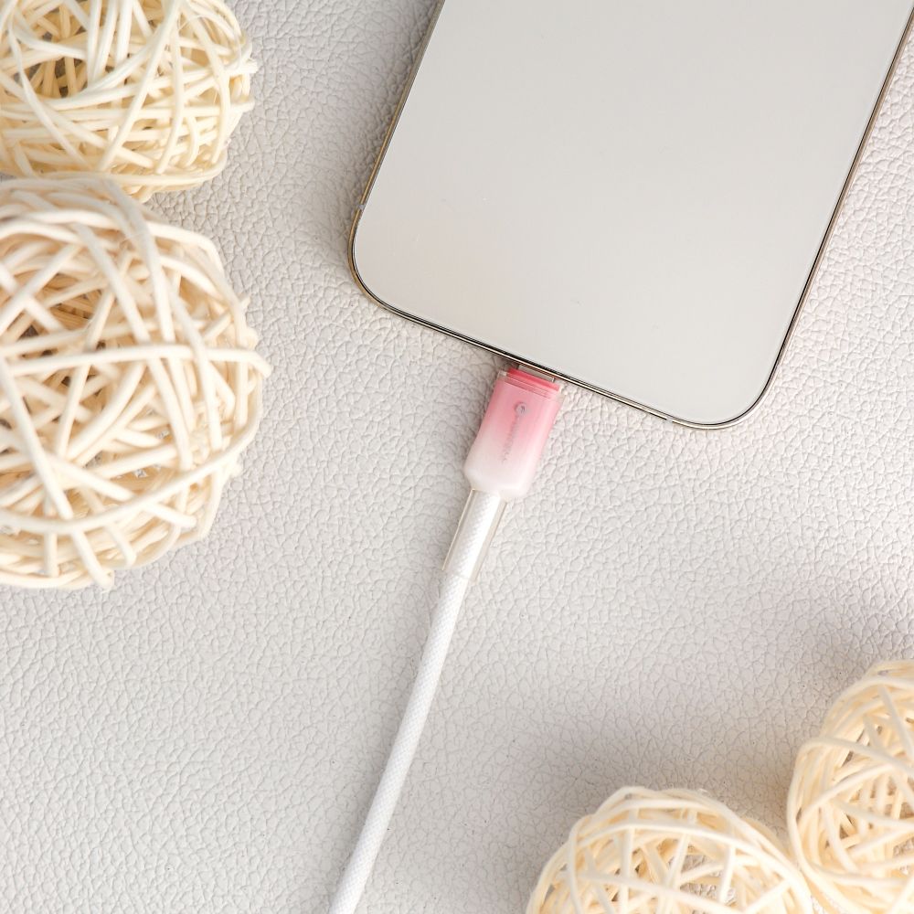 Kabel USB C do Lightning Forcell F-Energy PD 3A 27W Gradient 1 m C356 biały