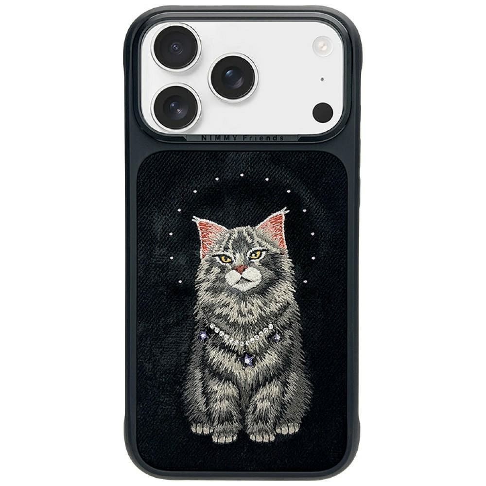 NIMMY case LUCKY FASHION CAT compatible with MagSafe for IPHONE 18 Pro/17 Pro black