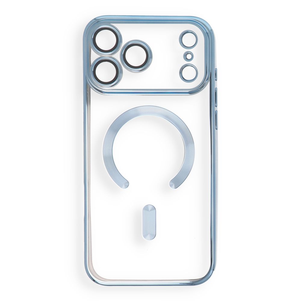 Case for iPhone 18 Pro Max / 17 Pro Max Electro Mag Cover compatible with MagSafe sky blue