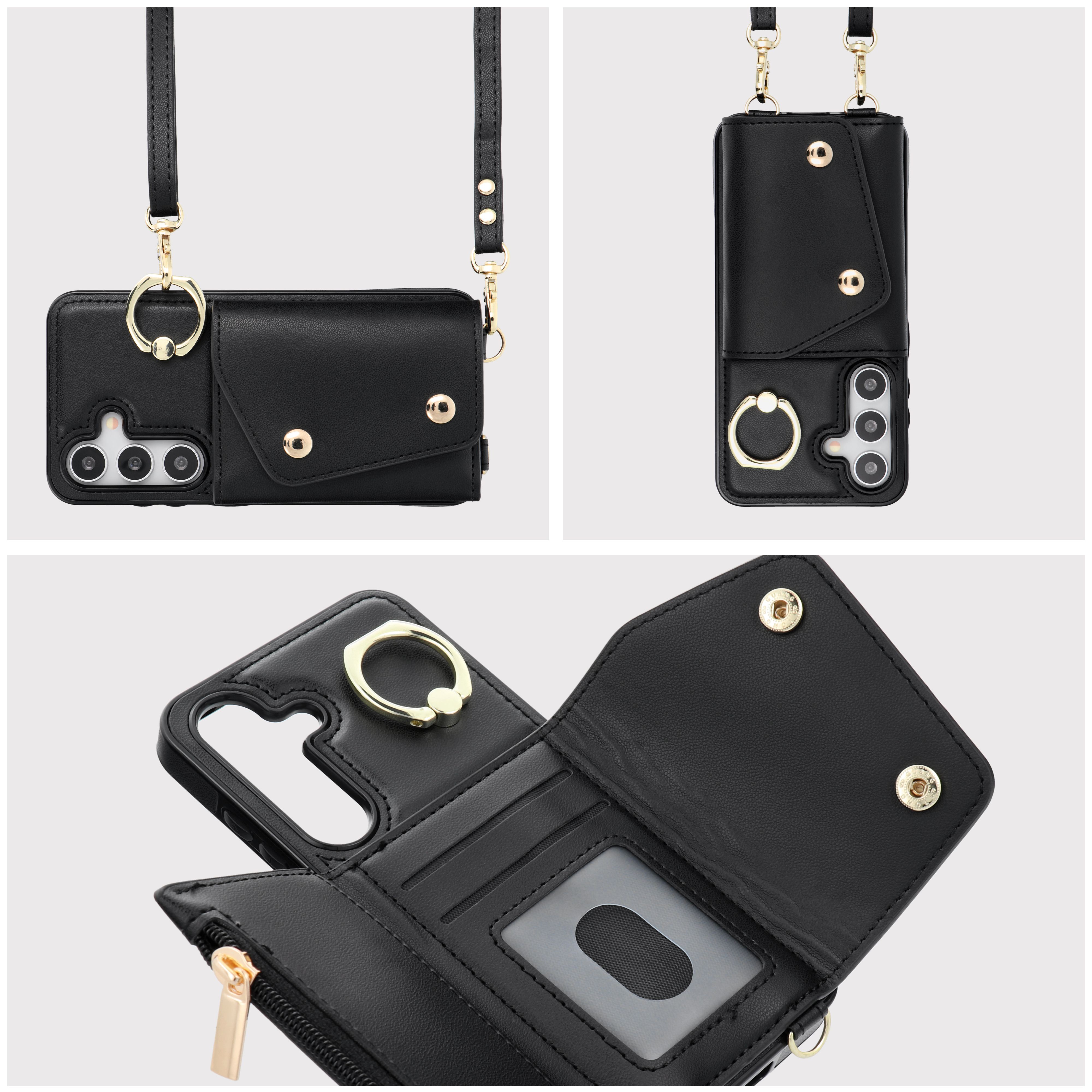 Futerał portfel WONDER dla SAMSUNG A56 5G czarny