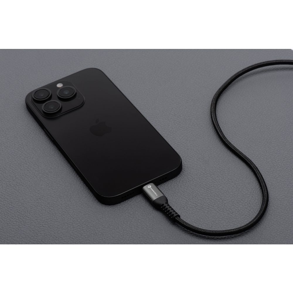 Kabel USB A do USB C Forcell F-Energy QC4.0 3A 66W Cafule 3 m C256 czarny