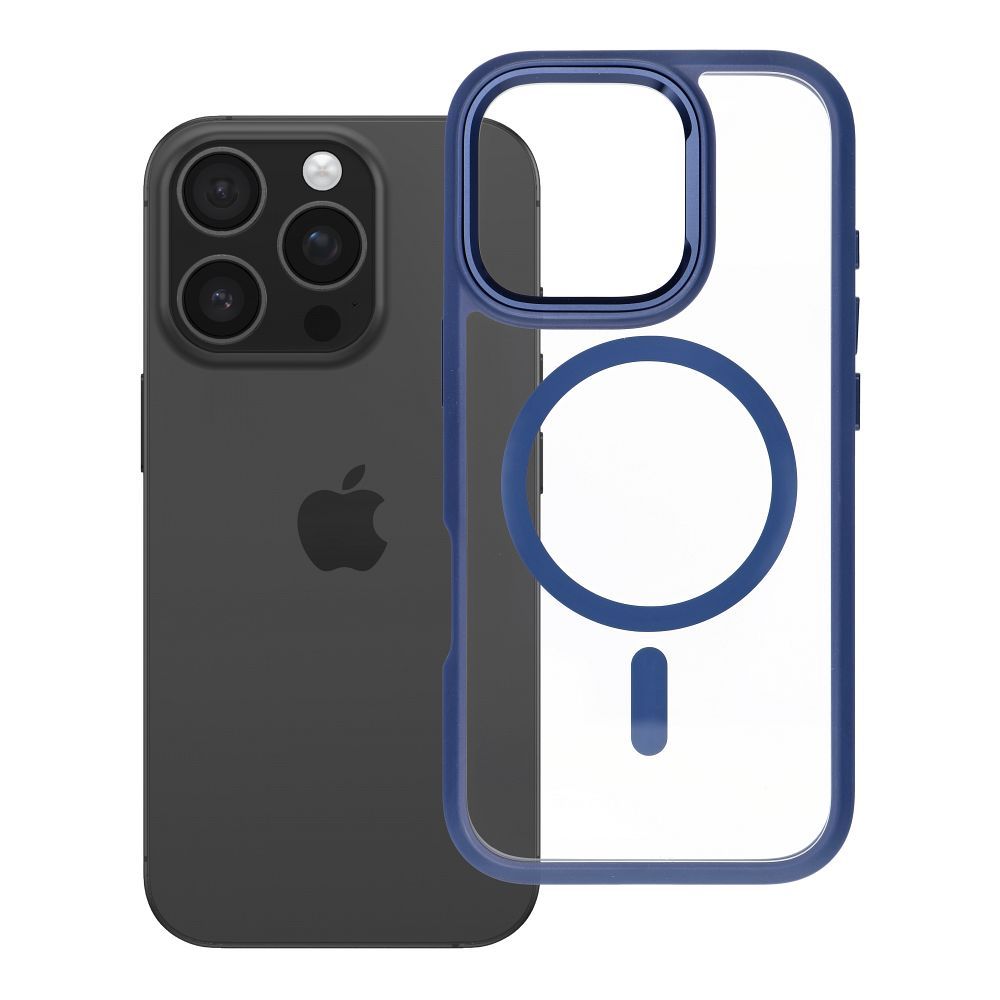 ROAR case MAG BUMPER compatible with MagSafe for IPHONE 16 Pro navy blue
