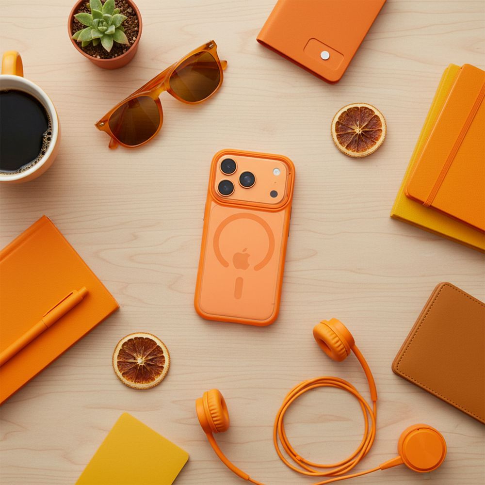 ROAR case MAG BUMPER compatible with MagSafe for IPHONE 18 Pro Max / 17 Pro Max orange