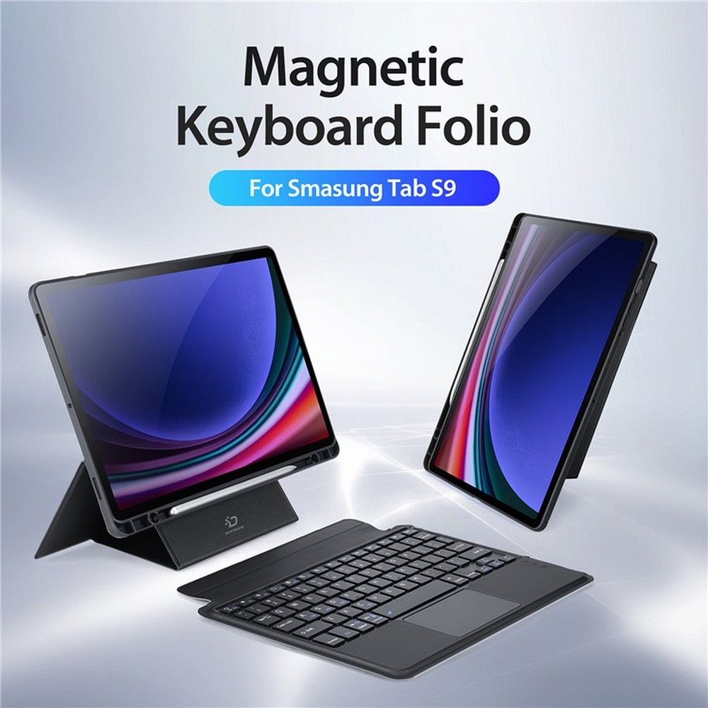 DUX DUCIS case DK foldable with Wireless Keyboard for SAMSUNG Tab S9 black