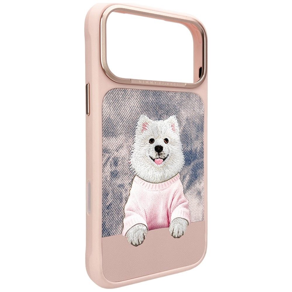 NIMMY case GENTLE PETS SERIES DOG compatible with MagSafe for IPHONE 18 Pro/17 Pro pink