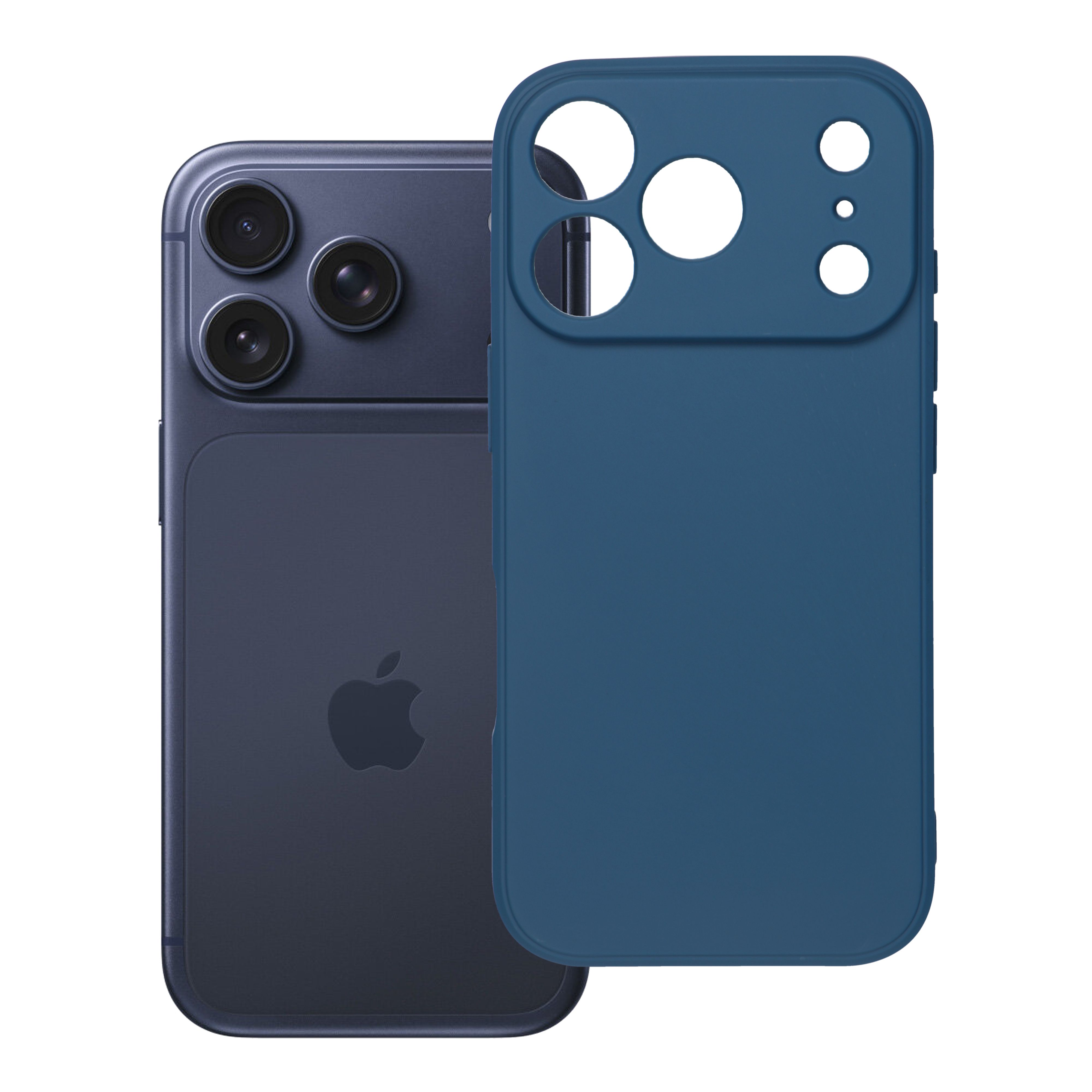 Case for iPhone 18 Pro / 17 Pro Soft dark blue