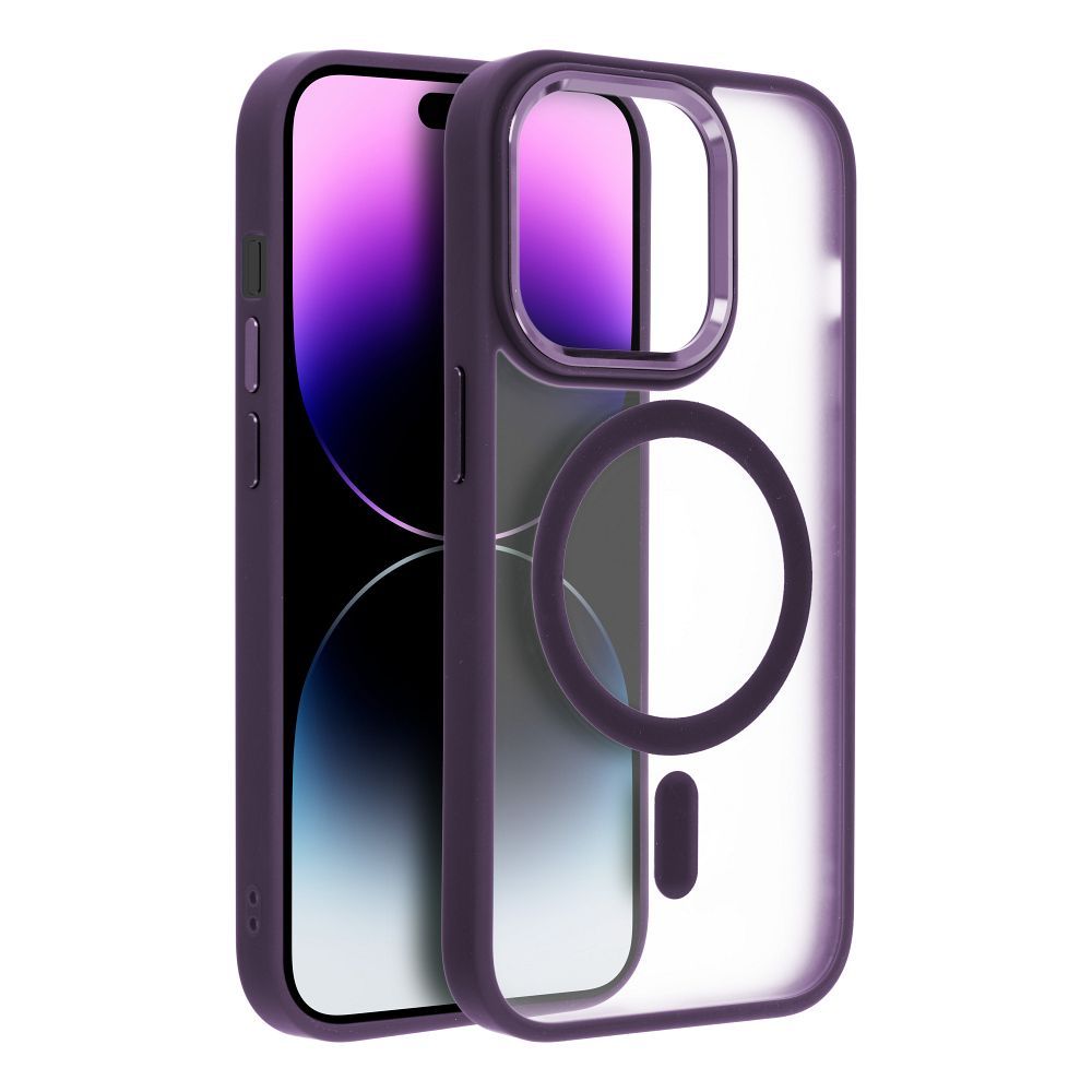 Futerał MATTE MAG COVER kompatybilny z MagSafe do IPHONE 15 Plus fioletowy
